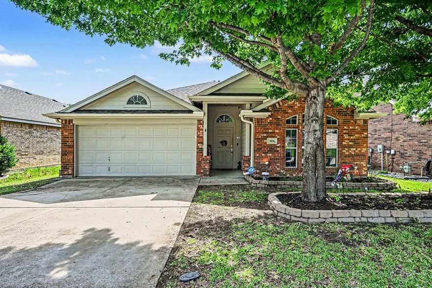 Beautifully maintained 3-bedroom, 2-bath home in Fort Worth featuring a spacious and functional layout with two living areas, a dedicated dining area, and a bright breakfast nook. The inviting main living room includes a cozy fireplace, perfect for relaxing or entertaining. Large laundry room offers added convenience and extra storage space. Step outside to enjoy the backyard with covered porch and peaceful greenbelt views, creating the perfect setting for outdoor gatherings or quiet evenings. Major updates provide peace of mind, including replaced AC system and roof in 2020, tankless water heater installed in 2019 and foundation repairs completed in 2024. Conveniently located near schools, shopping, dining, and commuter routes. A fantastic opportunity to own a well-maintained home with thoughtful updates and excellent outdoor living space!