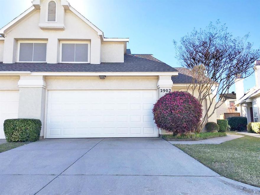 Welcome to this stunning 3-bedroom, 2-bath townhome that perfectly blends comfort and style. Featuring a spacious open floor plan, this home is ideal for modern living and entertaining. Cathedral ceilings create an airy, expansive feel. Bright and inviting living and dining areas. Hardwood flooring throughout the main living and dining areas. Generously sized bedrooms with plenty of natural light are located on the second floor, with the primary and ensuite bath located on the first floor. Conveniently located near schools,  great shopping, and tons of restaurants.