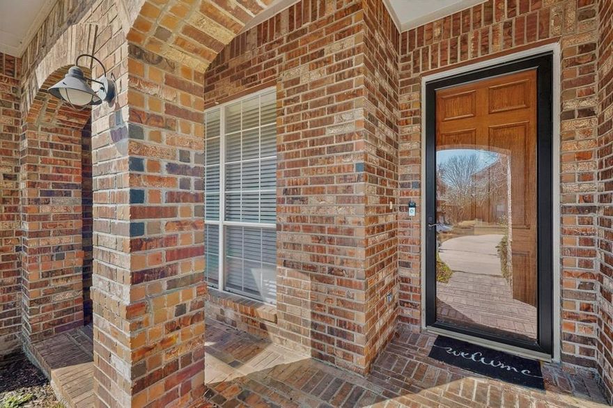 Lovingly maintained & thoughtfully upgraded in a well-established neighborhood just 15 minutes to historic Downtown McKinney! Ideally located in walking distance to one of two community pools, minutes to top-rated schools, parks & a playground. Originally built by Highland Homes, this charming one-story is made to FLEX with your needs. Complete with multiple living spaces & a BONUS ROOM or 4th bedroom, this versatile floor plan is only further enhanced by details like crown molding, high ceilings, arched entries & oversized windows throughout. The heart of the home features an open layout that flows between the kitchen, dining area & family room with a central gas fireplace & scenic backyard views. Recently remodeled kitchen showcases all new quartz countertops, backsplash, island & SS appliances, plus added recessed lighting. Other updates include a NEW HVAC (2025), added built-ins framing the fireplace, painted cabinetry in both bathrooms & fresh interior paint throughout (2026). Huge primary suite boasts floor-to-ceiling windows & an ensuite complete with dual sinks, a jetted tub & walk-in closet, located away from the other bedrooms for maximum privacy. Remaining bedrooms share a full bath, each with ample closet storage & the ability to convert the space to your needs—whether you're looking for an extra guest room, home gym, media room or office. Outside, enjoy a private fenced backyard with patio seating & gate opening to the driveway. OVERSIZED 3-car garage is another huge bonus, offering extra storage + space for workout equipment. Don't miss this opportunity to own a beautifully updated home with a LOW HOA in McKinney ISD, located a mile from Ranch Country Club with easy access to major highways, shopping, dining & entertainment.
