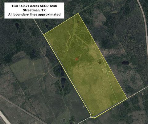 TBD 149.71 Acres SE CR 1240 Streetman TX 75859