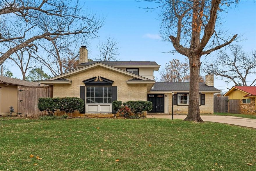 Welcome home to this beautifully maintained 4 bedroom home in the desirable Woodland West neighborhood, offering generous living spaces and thoughtful updates throughout. The expansive primary suite is a true retreat, featuring a cozy fireplace, brand new carpet, and a renovated primary bath. A brand new powder bath downstairs adds convenience for guests and everyday living. The main living area is spacious and inviting with a fireplace and custom built-in shelving, complemented by fresh interior paint that creates a bright, cohesive feel throughout the home. The kitchen offers abundant counter space and is equipped with a brand new stovetop and oven. Upstairs, you’ll find three spacious secondary bedrooms, all with new carpet, and an updated full bath. Outdoor living truly shines with a massive covered patio overlooking a generous backyard with plenty of green space to enjoy, perfect for gatherings, play, or quiet evenings at home. Don’t miss this opportunity to own a move in ready home with standout indoor and outdoor spaces in Woodland West.