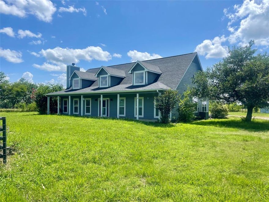 If you're looking for peaceful country living with plenty of space to spread out — this place has it all! Just a quick 1.5-mile drive to the interstate and about an hour from Dallas, this property is the perfect mix of quiet, rural life and easy access to town. The spacious home has already had all the big updates done for you — Pella windows, HVAC, roof, exterior doors, bathrooms, and concrete patio — so you can move right in and start enjoying it. The A new survey will cut out approximately 2.60 acres. The barn is set up with three stalls, hay storage, a tack room, and it has both water and electricity.  The yard is fully fenced and dog-proof too, so your pets can roam safely.

Inside, you'll love the open layout, vaulted ceilings, and all the natural light from the big windows. The living room has gorgeous hardwood floors and a cozy gas log fireplace — perfect for relaxing or entertaining. The main bedroom is extra spacious with a remodeled ensuite bathroom and a huge walk-in closet you'll love. Plus, the refrigerator, washer, and dryer all stay with the house. This one really checks all the boxes for space, comfort, and convenience — don't miss your chance to make it yours!