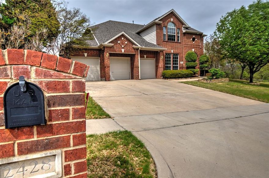 Definitely fit for a king! This palatial 5 bedroom 3.5 bath home with curb appeal to spare. Situated on a .384 acre corner lot in the Hidden Creek. Be welcomed home by the royal treatment in this spacious open floor plan, lit by a wall of grand picture windows that overlook an oversized picturesque backyard retreat with garden & shade trees, tall 8' fence for privacy & large flagstone patio with pergola. Luxurious main living area is accented with vaulted ceilings, built in surround sound speakers, romantic wood burning fireplace & wood floors that lead into a secluded master suite with featuring a gorgeous bay window, spa like master bath with double sink, jacuzzi tub, separate shower & spacious walk-in closet. Huge kitchen with stainless steel appliances & dry bar. Ascend the stairs an open landing with built in desk, leading to large bedrooms & 2 full baths. Storage under the stairs, Solar Screens, Sprinkler System & 3 car garage. Prime location. Make this your sweet home!!