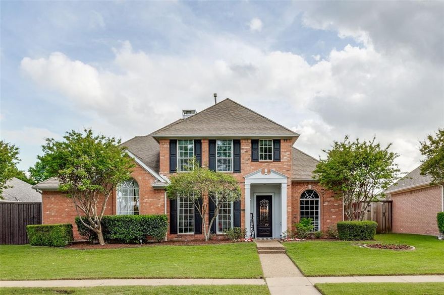 NEW PRICE on this beautifully renovated Plano gem..stylish, welcoming, and truly move-in ready. If you’ve been searching for a home that feels as good as it looks, this may be the one. Filled with natural light and thoughtfully updated throughout, it offers the perfect balance of modern design, everyday comfort, and a location in one of Plano’s most desirable neighborhoods. From the moment you step inside, you’ll notice the fresh, bright interior with designer white and gray tones, sleek finishes, and an open, inviting layout. The kitchen is the heart of the home, perfectly designed for real life and easy entertaining—with a large island, updated appliances, and generous cabinet storage. Whether you’re hosting friends, helping with homework, or enjoying a quiet morning coffee, this space makes every day feel effortless. The spacious primary suite is a true retreat, featuring a spa-inspired bath with separate vanities, a soaking tub, frameless glass shower, and stylish modern fixtures. Also downstairs, you’ll find a private study ideal for working from home, plus a guest bedroom and full bath perfect for visitors or multi-generational living.Upstairs offers two additional bedrooms connected by a beautifully renovated Jack-and-Jill bath with a walk-in shower, along with a flexible bonus space featuring floor-to-ceiling built-ins, ready to become a library, playroom, homework zone, or organized storage area.
Step outside to your own backyard escape. The sparkling pool, relaxing hot tub, spacious patio, and grassy play area create the perfect setting for summer gatherings, weekend barbecues, or peaceful evenings under the stars.
Now offered at a new price, this is your chance to own a home that checks every box, updated, functional, and ready to enjoy from day one.
*Buyer and Buyer Agent to Verify Information Provided.*