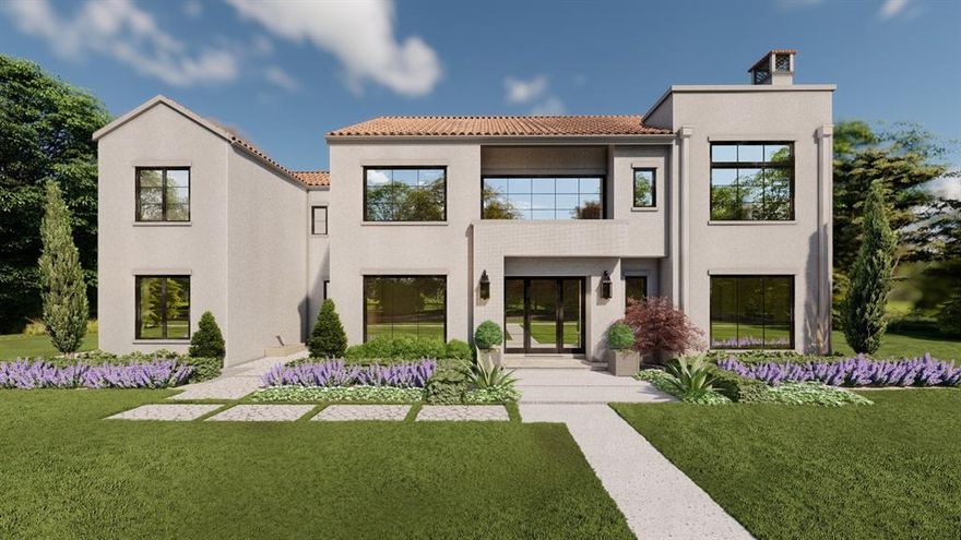 Catena Homes presents this stunning Preston Hollow home with a modern Provence twist . Richard Drummond Davis’, architect, distinctive design exhibits soaring ceilings and oversized windows, bathing the home in natural light. This luxury home also includes imported countertops, Walker Zanger tile, wolf-subzero appliance package, and a secluded guest suite. The exterior of the home offers 2 interior courtyards and a covered outdoor kitchen.