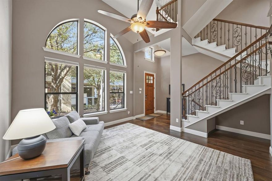 Live-Work-Play in the Shops at Legacy—just minutes from Legacy West in Plano. This beautifully maintained 3-story townhome offers an unbeatable location near Legacy West, Frisco, and North Dallas, with dining, shopping, and entertainment just steps away. The flexible floor plan includes two spacious living areas, perfect for a home office, media room, or additional entertaining space. The open kitchen features a large island with seating, abundant counter space, and a bright breakfast nook. Large windows bring in excellent natural light and peaceful tree views. The third-floor primary suite offers a private retreat with two walk-in closets and a terrace, along with additional bedrooms, full bath, and laundry nearby. Enjoy a nearby park and walking trail just around the corner. Attached 2-car garage.