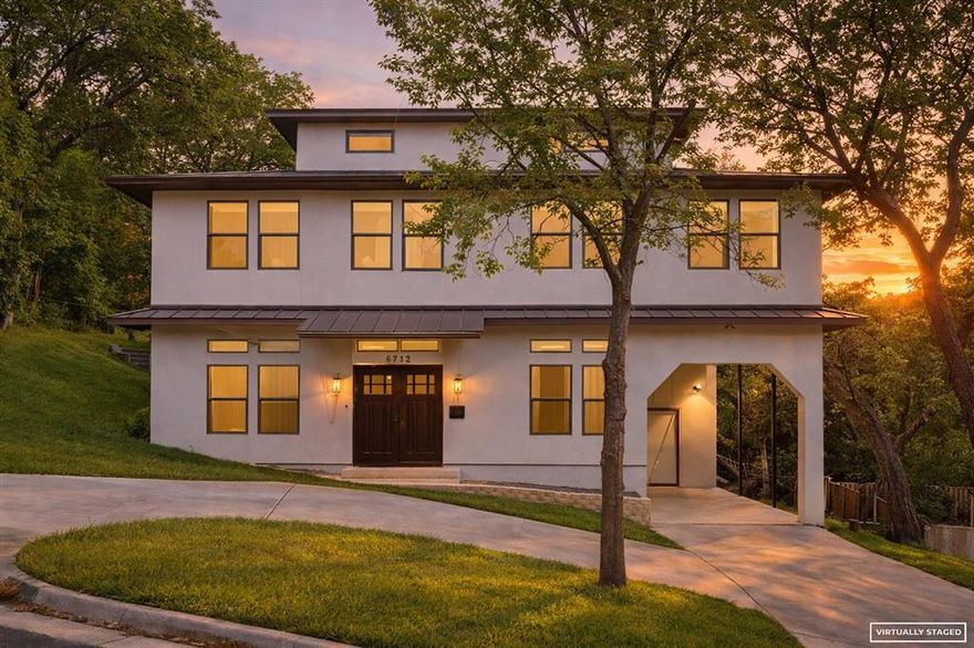 What a great opportunity to buy into Ridglea Hills!  This home has been completely remodeled by one of the best contractors in Ft Worth.  You are welcomed upon entry by a dedicated office on the right with custom built in bookshelves.  On the left you have a perfect bedroom and full bath for a mother in-law, and a large exterior closet.  The large open kitchen and living room are welcoming with plenty of room for entertaining.  The fireplace in the living room offers a central view all the way through the kitchen.  Upstairs your primary has a very large walk in closet, a fireplace, a large balcony and a fully modernized and remodeled bathroom that includes a stand alone bathtub and a large walk in shower.  At the top of the stairs you have your first secondary bedroom with two closets, neighbored by a third bedroom.  Your upstairs utility room is neighbored by a spacious full bath, all entirely remodeled.  Down the hall you have the 5th bedroom with views out front.  The home also has a metal roof that should last many many years.  The Seller is committed to adding sod and some landscaping once the weather or temperature permits.  The back yard has a large deck with a fire pit, perfect for entertainning and gatherings.
