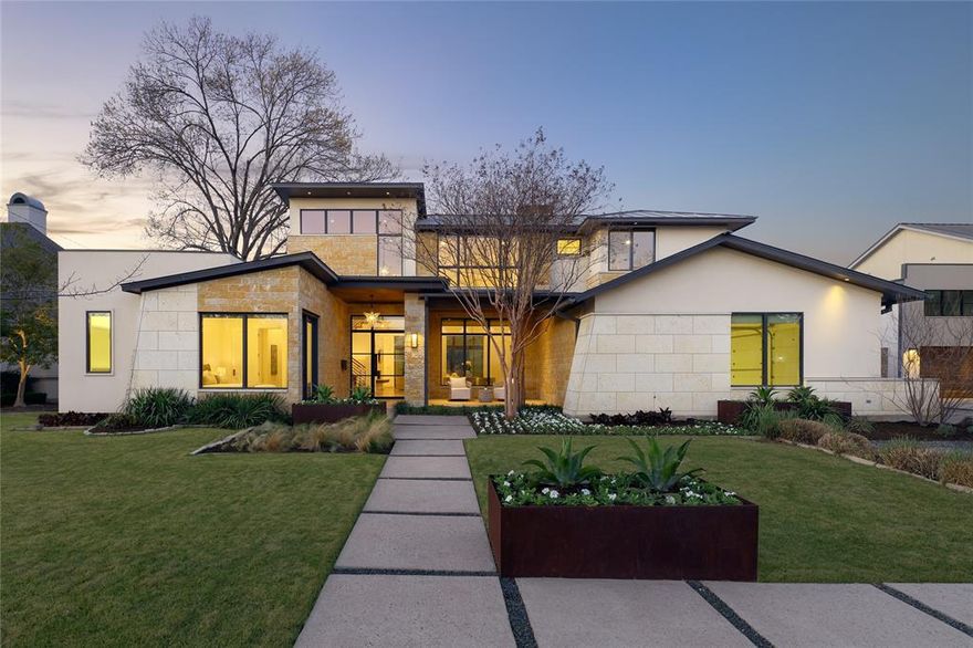 Discover unparalleled elegance and comfort in this stunning 5,265 SF residence, nestled on a 0.365 acre lot. This home boasts four bedrooms and five full bathrooms, each designed with meticulous attention to detail. The expansive living space includes a formal dining room and a gourmet eat-in kitchen equipped with premier Wolf and SubZero appliances, sleek granite countertops, and a spacious walk in pantry.

The first floor offers a generous open living room with a cozy gas fireplace and sliding doors that lead to a covered outdoor patio with remote screens, complete with a built in grill, dining area, and outdoor fireplace, perfect for entertaining year round. The backyard oasis includes a pool with water wall feature, turfed yard, putting green and outdoor shower.

The main level's primary suite is a haven of relaxation, with a luxurious spa like bathroom featuring dual vanities, a garden tub, a walk in shower, and an expansive walk in closet with custom built ins. Additional first floor amenities include a media room, a study, a wet bar, and a guest bedroom. Upstairs, two additional ensuite bedrooms and a game room offer abundant space for family and guests, with a walk in attic space providing potential for expansion. The home is complete with a 3 car garage with epoxy flooring and parking pad.

Ideally situated near the shops at Preston Royal and the prestigious private school corridor, this exquisite property offers a seamless blend of luxury, comfort, and modern living.