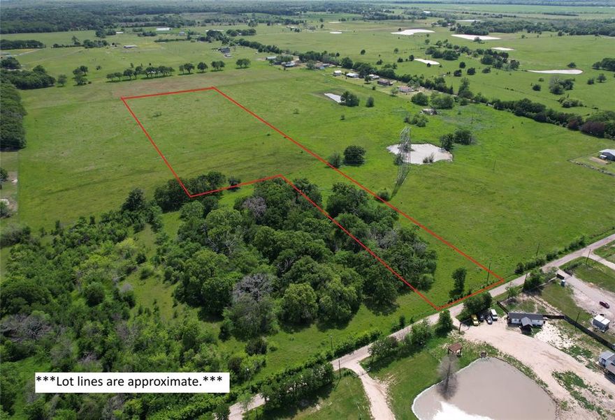 Wide open spaces, just under one hour from Dallas!  This tract is the perfect slice of Texas, so bring your building plans!  One acre up front has gorgeous, mature trees and the eight acres in the back is open, improved pasture, waiting for your home or livestock. Electricity and water are at the road.  This tract has level topography and has 82 feet of frontage on an all-weather county road.  Mobile homes are allowed.