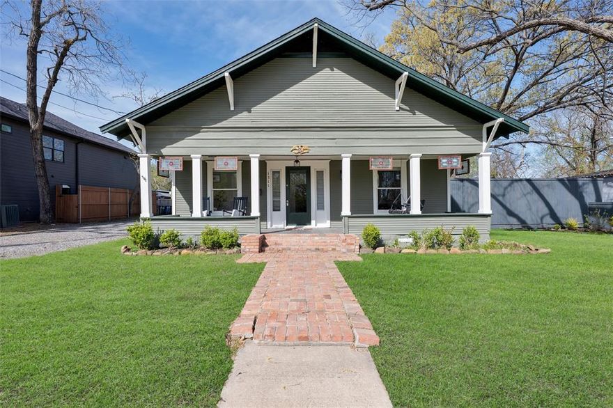 An extremely rare opportunity to live in the highly desirable Historic Downtown McKinney on a unique property featuring two homes on approximately half an acre. A charming east-facing front porch welcomes you, the perfect place to enjoy your morning coffee while watching the sunrise in a peaceful setting. As you enter the main home, you’ll immediately notice the character & charm expected in a historic property, beautifully combined w thoughtful updates that provide all the modern conveniences. Gorgeous wood floors run throughout this 3-bedroom, 2-bath home, which offers three spacious living areas perfect for flexible living, entertaining, or a home office. One living area features a cozy fireplace that creates the perfect ambiance. The gourmet kitchen is equipped w custom cabinetry, a stainless steel sink, & a pot filler over the premium DCS professional double-oven range featuring high-performance gas burners, dual convection ovens, & commercial-grade stainless steel design, perfect for everyday cooking or entertaining. The lovely primary suite includes an updated ensuite bath w a fabulous shower & charming vintage vanity. The property also includes a second home with its own adorable front porch. Inside, you’ll find the same abundance of character paired with thoughtful updates. This charming home features gorgeous wood floors, a kitchen with stainless steel appliances, two bedrooms, and a large full bath. This unique small estate offers endless possibilities, perfect for extended family, guest accommodations, a home office, rental opportunity, or private business space. Spend relaxing evenings on the back porch overlooking the huge fenced, private backyard. Best of all, there is no HOA & plenty of room to store a boat, RV, or any toys you may have. Located just minutes from the Historic McKinney Square, where you can enjoy year-round events, boutique shopping, wine bars, and incredible restaurants. You’re not just buying a home, you’re embracing a lifestyle.
