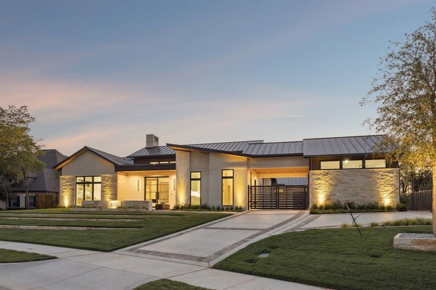 Stunning hard to find 1-story custom home in the heart of Southlake. The inviting foyer welcomes guests with elegance, while a private study with a sleek glass door provides a refined workspace. At the heart of the home is the gourmet kitchen with a striking waterfall quartz island and top-tier Wolf and Sub-Zero appliances, complemented by a second prep kitchen ideal for effortless entertaining. The primary suite features a spa-inspired bath with floating vanities, designer fixtures, and a custom walk-in closet with a center island. The family room’s expansive sliding doors extend the living space outdoors, leading to a covered patio with a cozy fireplace. Designed for ultimate comfort and privacy, the home offers a well-appointed guest suite and two additional bedrooms, each with ensuite baths. The game and media room is a true entertainment haven, complete with a wet bar and sliding doors to the backyard, creating seamless indoor-outdoor flow. The backyard offers space for a pickleball or sport court, a putting green, or a trampoline area providing endless possibilities for family fun. Thoughtfully designed for convenience, owners may enter from the garage or through the porte cochere from a private gated motor court. Every detail of this home has been meticulously planned, from the floor-to-ceiling windows and wide-plank white oak flooring to LED lighting accents and designer finishes. DeCavitte Properties, a custom homebuilder known for their exceptional craftsmanship and attention to detail is once again building a home that exemplifies timeless elegance and modern luxury for an unforgettable living experience.
Minutes form Southlake Town Square, shopping, restaurants, Central Market and DFW Airport.