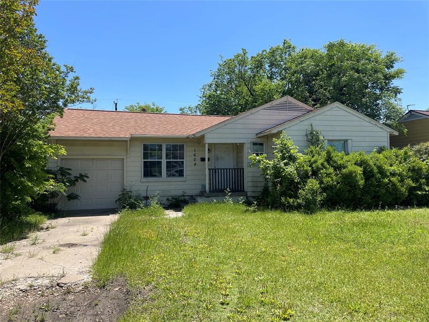 Investor Special! TLC needed, mainly cosmetic. House is Sold As-Is. Great potential in a CUTE little neighborhood with lots of beautiful remodels already completed. Great first time home buyer or starter home in a great neighborhood in Garland!
