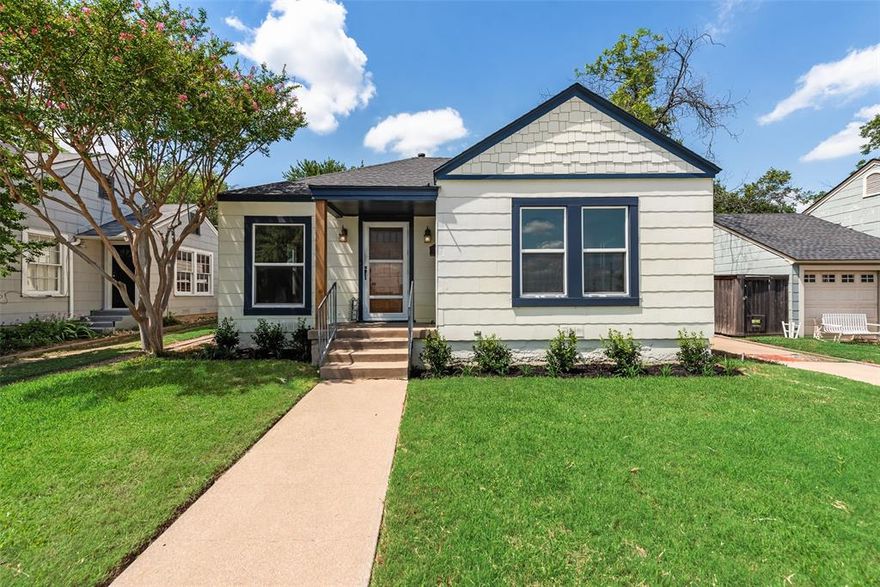 Charming 1940s home in the heart of Fort Worth's desirable Arlington Heights neighborhood. Featuring original wood floors and a timeless layout, this 2 bed, 2 bath home offers just under 1500 square feet of warm and welcoming living space. The living and dining areas are filled with natural light and flow seamlessly for both daily life and entertaining. Step out onto the inviting front porch or enjoy the spacious backyard with plenty of room for outdoor living or future projects.

This home includes central air, a detached two-car garage behind a fenced driveway, and sits on a generous 6200 square foot lot. Located minutes from downtown Fort Worth, the Cultural District, and Camp Bowie dining and shopping, this location is both convenient and community-oriented. Texas Christian University is just a short drive away, making this a great opportunity for a rental property, student housing, or a long-term homestead.

Arlington Heights is known for its tree-lined streets, walkability, and friendly neighbors. Enjoy easy access to I-30, the Fort Worth Zoo, Botanic Gardens, and Dickies Arena. Whether you're looking for a smart investment or a forever home with charm and character, this home is a standout option in one of Fort Worth's most vibrant areas. Title is open with National Title Group Rockwall, non negotiable with seller. No survey.