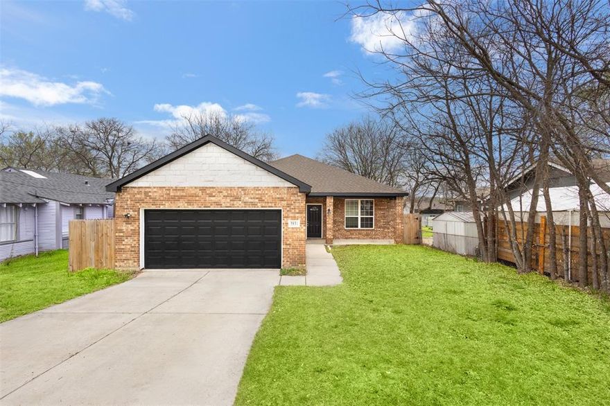 Beautifully maintained 3-bedroom, 2-bath home built in 2019 and ideally located just minutes from the VA North Texas Health Care System and about 20 minutes from Downtown Dallas. With quick access to major highways, shopping, and schools, this home offers the perfect balance of convenience and comfort.

Step inside to an inviting open layout filled with natural light. The kitchen is a standout feature, offering stained cabinetry, a new backsplash, quartz countertops, and an electric range—perfect for cooking and entertaining. Updated light fixtures, recessed lighting, and ceiling fans in every bedroom add modern touches throughout the home.

The spacious living room features large windows overlooking the private backyard, creating a bright and welcoming atmosphere. The primary suite is tucked away at the back of the home for added privacy and features dual vanities, a glass-enclosed shower, and a large walk-in closet.

Energy-efficient Low-E windows and upgraded attic insulation help keep utility costs down. Outside, the large backyard provides plenty of room to entertain, host gatherings, or simply relax with family and friends.

Homes this well-maintained and conveniently located don’t last long—schedule your showing today!