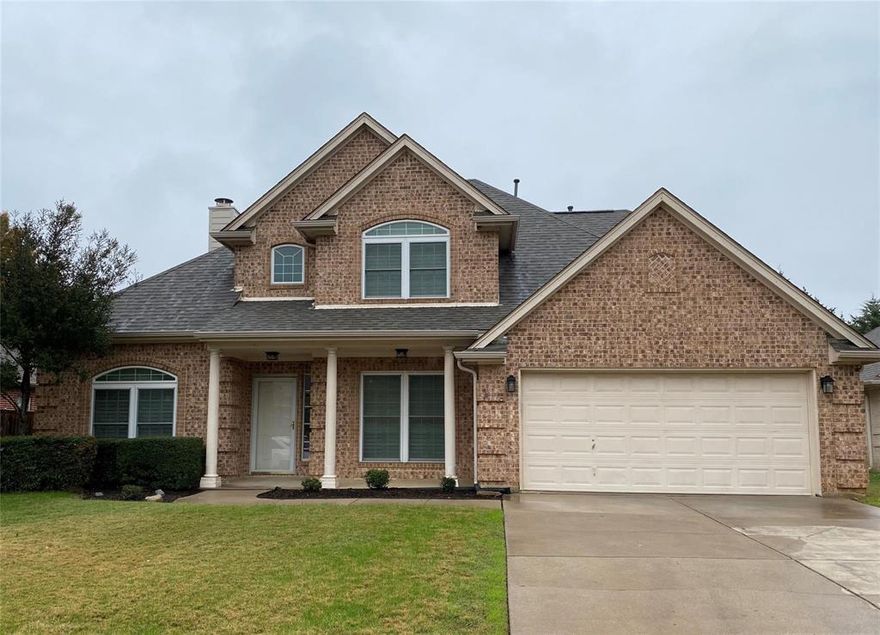 Great location & neighborhood. Easy access to shopping, restaurants and major highways.  Highly sought after Mansfield Schools.  4 bed 2 full-1 half bath.  2 living and 2 dining areas.  Newer flooring, newer neutral paint thoughout, newer granite in kitchen and baths.  2 vanities and 2 walk-in closets in primary bedroom-bath.  No pets