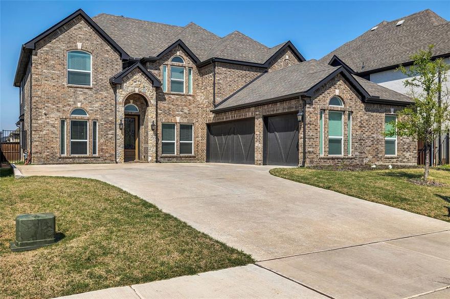 OPEN HOUSE SAT 1-3pm and SUN 1-3pm. BEAM with pride as you pull into the drive. Built by First Texas Homes, your new address has 5 BIG bedrooms, no lie - Texas sized, 3.5 bathrooms, 3-car garage and over 3,700 sqft. Each bedroom is large enough to host a king-sized bed! You’ll never have that worry or repeat of moving and spending much more the second time than THIS TIME. Kick off your shoes and take a tour. Walking into the home and immediately to the right, there’s a bedroom currently used as an office. Across the tile floors is the dining or game room. In-between the dining and kitchen is the butlers pantry and coffee bar along with a walk-in pantry to store enough food for all summer sleepovers! Continuing into the kitchen you’ll notice an island that might have erupted and solidified with granite. Dual ovens and a gas cooktop allow for controlled temperature cooking so dinner is ready on time and delicious! The kitchen overlooks a breakfast nook and living room with vaulted ceilings that allow full natural light to bless the space! The primary bedroom is in the rear corner of the house for ultimate security and a private retreat to wind down from the day. There’s a guest bath and mud area on the first floor as well. Walk up the spiral staircase and enter the second game room! This room could also be a classroom for homeschool, a playroom, a library with bookshelves for learning, or another living room. The connected room has no windows and serves as a media room for watching your favorite movies or sports! The current setup has an 8-person couch and a projector with COD for the fellas. 3 more primary sized bedrooms upstairs separated by a catwalk! One room has a king bed and the other two have queen beds for reference. Haslet Elementary, Worthington Middle School, and the pool are all walking distance from this house. You’ll love Haslet and LeTara is a community that hosts activities! Come see this house today and make it your home tomorrow!