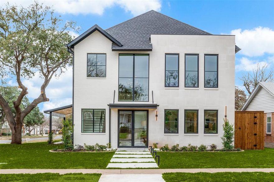 Fabulous Light-Filled New Construction on Prominent Corner Lot in Midway Hollow. Offered by Thomas Cusick Custom Homes w Interior Design by Allison Seidler Design.Unrivaled Quality & Amenities Including: Two-Story Entry, Grand Staircase w Custom Cable Handrail, Hand-Crafted Accent Wall, 11’ Ceilings, 9.5” European White Oak Floors, 8’ Solid Core Doors, Motorized Shades in Primary, Entry, & Living Room, Cat 6 Wiring, Ext Holiday Plugs, Soft Close Cabinetry, Water Filtration System, Epoxy Floors & EV Plug in Oversized Garage. Downstairs Primary w Spa-Like Bath, Free-Standing Tub & Glass-Enclosed Shower w Floor to Ceiling Porcelain Tile. Primary Closet Connects to Laundry & Mudroom. Open-Concept Living, Dining, Kitchen w Center Island, Thermador Appls, 60” Refrigerator-Freezer, 48” Gas Range, Ruvati Stainless Sink & Opus White Leathered Quartzite Countertops. Upstairs:3 Bdrms w Ensuite Baths, Media, Incredible Flex Space that Could Serve as 5th Bdrm, Play Rm, etc.