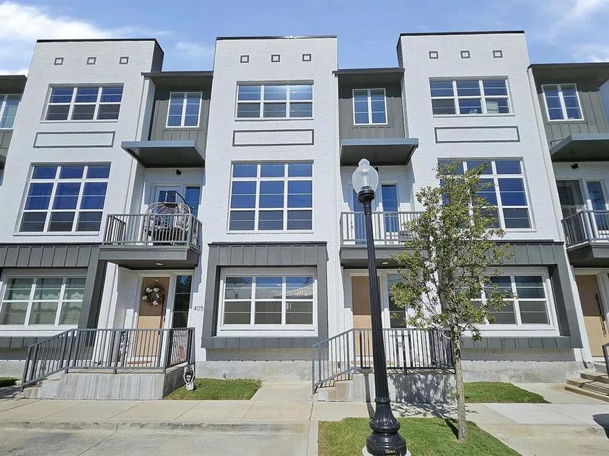 This luxurious 3 bed 3.5 bath condominium features several levels for space, privacy & entertaining. The 1st first floor has a guest bedroom with en-suite bathroom and closet. There is also access to the home's private 2-car garage. The 2nd floor is extremely spacious and has a Loft-type design with living-kitchen-dining-entertaining area with guest bathroom. You'll love the highly Energy Efficient large windows with lots of natural light and 11 ft. ceilings. The kitchen has granite countertops with a Farmhouse sink and elegant cabinets. The 3rd floor is where you'll find the primary bedroom with its custom en-suite bathroom and large walk-in closet that you'll fall in love with. The third bedroom also has its own en-suite bathroom and is at the end of the hall so you can keep your privacy. Refrigerator is part of the lease.