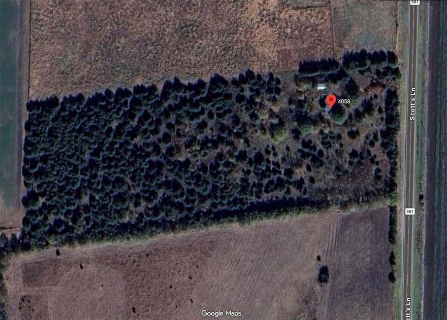 10 Acres in Leonard, TX – Great Opportunity for Land Buyers or Investors
Discover the potential of this 10-acre property located at 4058 FM 981 in Leonard, Texas. This acreage offers a great opportunity for buyers looking for land to build, invest, or develop in a growing area of North Texas.
The property includes an existing home that will convey with the sale of the land. However, the structure is in unknown condition and may not be safe to enter. Do not enter the home. Entry is at your own risk. The home is being sold as-is and is considered to have little to no value.
The land is currently heavily overgrown and will require clearing, but it offers a blank canvas for someone looking to create their own rural retreat, homestead, or future homesite.
Located along FM 981, the property provides convenient access while still offering the privacy and space that comes with country living.
Buyer to verify all information, utilities, and restrictions. Buyers should check with the County Appraisal District and local authorities to verify any building restrictions or requirements. Property sold as-is.