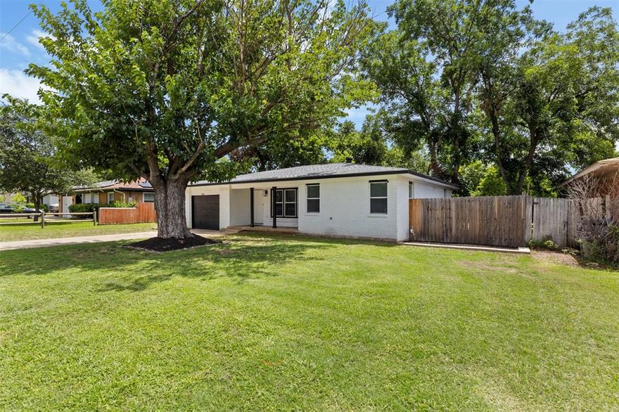 Welcome to 1035 Warden St! Nestled in an established Benbrook neighborhood, this fully renovated home offers the perfect blend of modern comfort and timeless charm. Taken down to the studs and thoughtfully rebuilt in 2023, every detail has been updated—providing peace of mind and contemporary finishes throughout.

Set on a spacious lot with a huge backyard and mature trees, this property is ideal for outdoor entertaining, future expansion, or simply enjoying the privacy and shade that only a well-developed area can offer. Conveniently located near major highways, shopping, dining, and everyday amenities, commuting and access to surrounding areas is effortless.

This is a rare opportunity to own a like-new home in a well-established Benbrook community—where quality renovations, location, and outdoor space come together seamlessly.
