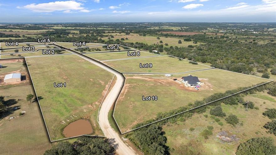 WATER WELL INCLUDED! Come build your DREAM HOME in Trinity Ridge - Stephenville's new premier equine friendly community!  This Property boasts stunning views and topography. Plenty of wildlife to sit on the porch and watch as the sun sets. Lot #1 is a stunning 8.971 acre tract and is ready to build on. Great soil for horses! More land available. Close to White Horse Christian Academy School and the 377 Arena! NO BRUSH CLEARING REQUIRED! HOA Maintenance will consist of primary road way maintenance.
