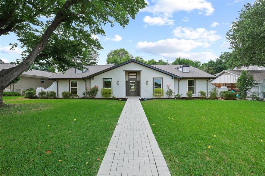 This updated 4-bedroom, 3-bath home offers 2,773 square feet in a mature, tree-lined Far North Dallas neighborhood. The open-concept layout features a private office, generous main living areas, and a versatile bonus room upstairs, giving every member of the household room to spread out. Thoughtfully updated throughout, the home blends modern finishes with the classic character of the Spring Creek neighborhood. The backyard is one of the standout features, an expansive, fully fenced space on a 0.24-acre lot with plenty of room for outdoor living, entertaining, or a future pool. Located within Richardson ISD, the neighborhood is walkable to parks, bike paths, a community water park, tennis courts, and a library branch. Quick access to the Dallas North Tollway puts the rest of the city within easy reach.