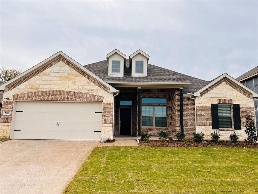 A nearly like brand new home. Great floor plan with four bedrooms and two full bath. Master bedroom slit with others. Beautiful wood like tiles from entry to living room, dining room and kitchen. Living room has a gas starter fire place. Nice window view to backyard trees. Huge backyard for kids to play and fun place. Kitchen has stainless appliances with gas cook top. Move in ready home. Master bedroom and living room with ceiling fans. Granite countertops kitchen with breakfast bar and large pantry. A clean home will be ready to move in November 16th 2023.