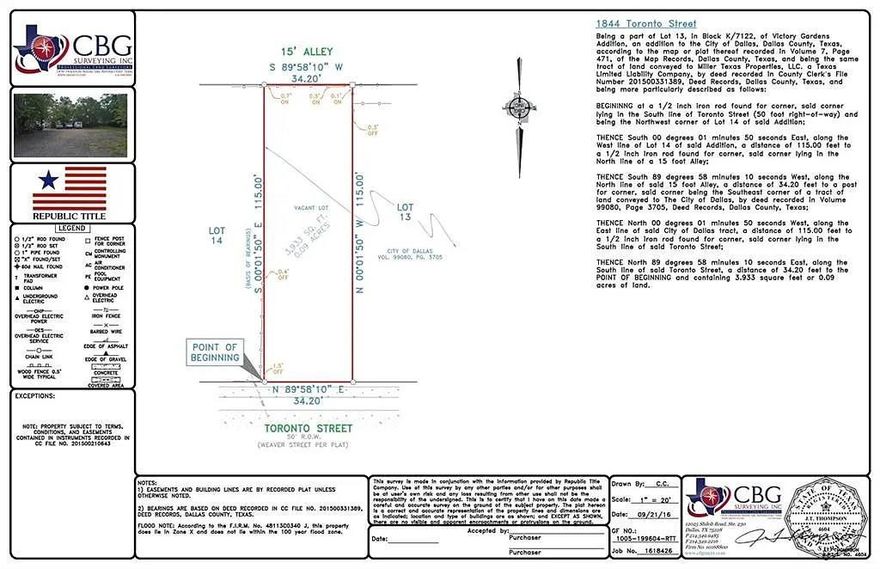 This vacant land lot at 1844 Toronto St in Dallas, TX is the perfect opportunity to build your dream home from the ground up. With a lot size of 3,933 sq.ft., there is plenty of space to create a custom residence tailored to your preferences. Situated in a desirable location, this property offers endless possibilities for creating a unique and personalized living space. Don't miss out on this chance to turn your vision into reality with this prime piece of real estate.