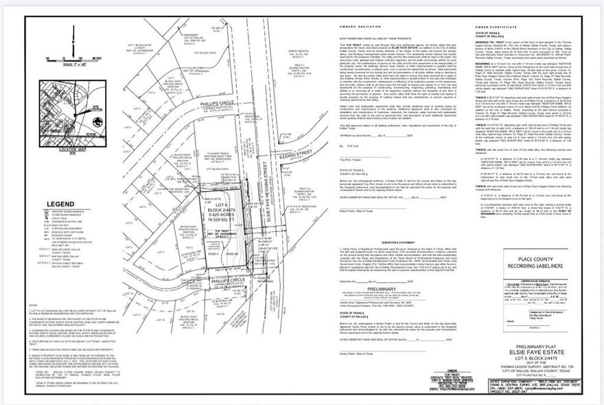 Development opportunity in Dallas. Vacant residential land located at 4519 Elsie Faye Heggins St with potential townhome development use. Seller states the site may support up to 8 doors, subject to buyers independent verification with the City of Dallas, zoning, platting, engineering, floodplain or fill requirements, permitting, utilities, and all applicable development approvals. Seller has prior concept plans, city correspondence, and development related documents available for review. Opportunity for a builder, developer, or investor seeking an infill project near Fair Park, major thoroughfares, and ongoing Dallas redevelopment activity. Property is being sold as land only. Buyer and buyers agent to verify all information, including allowable density, building requirements, schools, utilities, restrictions, taxes, and development feasibility.