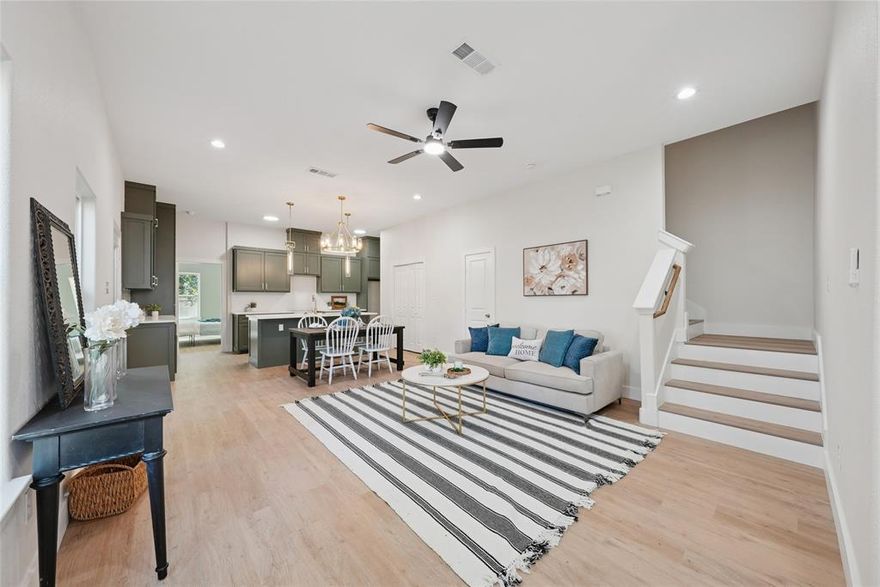 Great opportunity to own a brand new full duplex in Fort Worth! Built in 2025, this multi-family property offers a total of 8 bedrooms and 4 full bathrooms and 2 half baths in each unit, situated on a spacious lot. Each side features a contemporary open floor plan, highlighted by a stylish kitchen with quartz countertops, a large kitchen island, and seamless flow into the living and dining areas perfect for entertaining. The primary suite is conveniently located on the first floor, tucked toward the rear for added privacy. Upstairs, you'll find three additional bedrooms and a full bath with double vanities, a large tub shower layout. Each unit also includes washer and dryer hookups, a 1-car attached garage, and separate outdoor fenced backyard spaces, ideal for owners or tenants seeking comfort and functionality. Less than 10 miles from downtown Fort Worth, this turnkey duplex offers modern design, flexible and convenient floor plan. Don’t miss your chance to own this thoughtfully designed duplex, schedule your showing today!