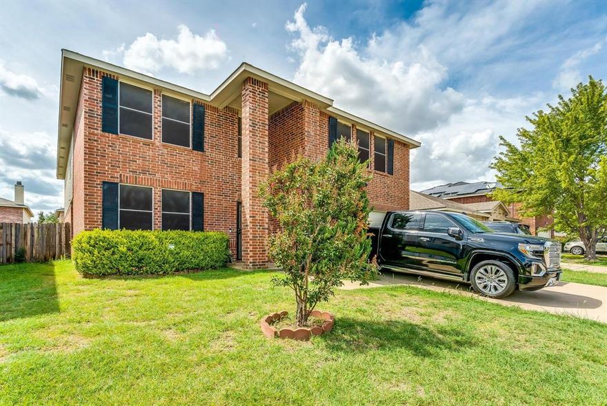 5 bedroom 2 story home right across the street from the community pool and playground! Great space for a big or growing family! 3 living areas and 2 dining areas. Bedroom downstairs with it's own bath. In the entry you are greeted by the formal living and dining spaces. Spacious kitchen overlooks the family room and breakfast area. Lots of kitchen cabinets and counter space. Master suite includes it's own office or sitting area plus an ensuite bath and big walk in closet. Double sinks too. Upstairs game room would also make a nice media or exercise room. All bedrooms are good size and have nice walk in closets and ceiling fans. Jack and jill bath too. Privacy fenced backyard with unique patio design. Perfect place for your outdoor kitchen and barbecues. Easy access to all the activities at North Crowley high school.