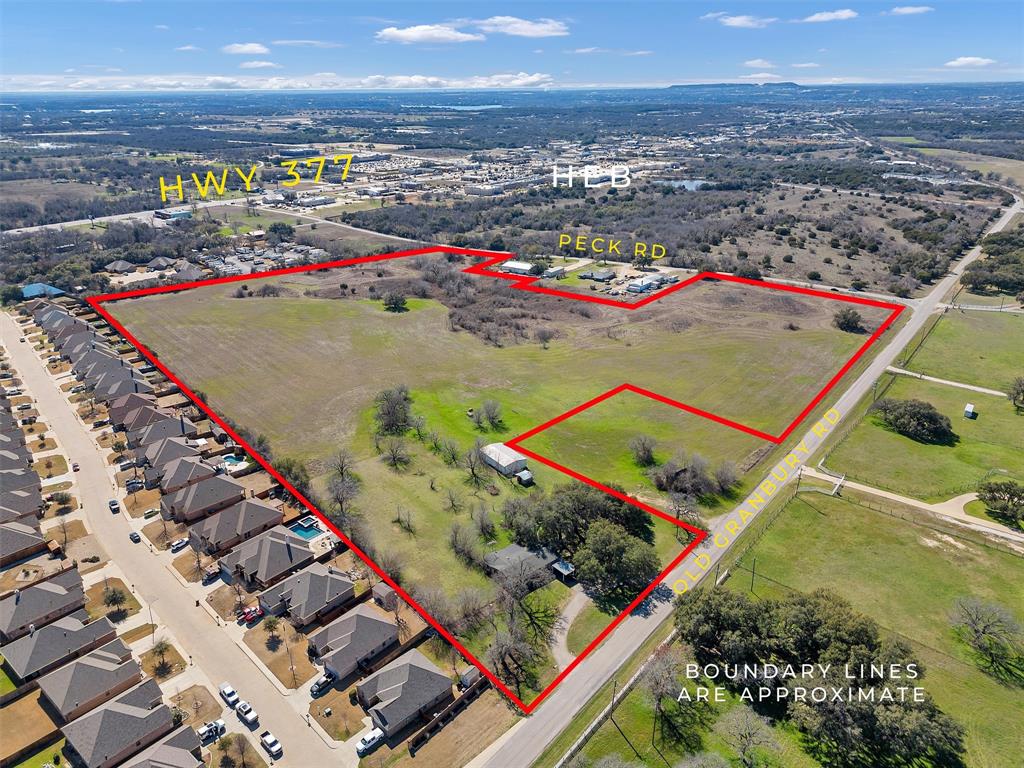 This amazing 29 acre property is in the heart of one of the fastest and most sought after areas of Granbury. Granbury has been named the Best Historic Small Town by USA Today 10 Best Readers’ Choice Travel Award. It is also one of the fastest growing communities in America. This historical town has experienced growth and is on track to see so much more. The property is located right off of 377 making it a prime location for businesses, multi-family living and so much more. The possibilities are endless for this prime location outside of the city limits with no restrictions. It is located on the Fort Worth side of town which makes for an easy commute. People come from all over to play on the lake, walk around the picturesque square, take in all the historical sites and enjoy the amazing small town feel. Come visit my hometown and watch your business take off. Information deemed reliable but not guaranteed. We make no representations or warranties of any kind expressed or implied.