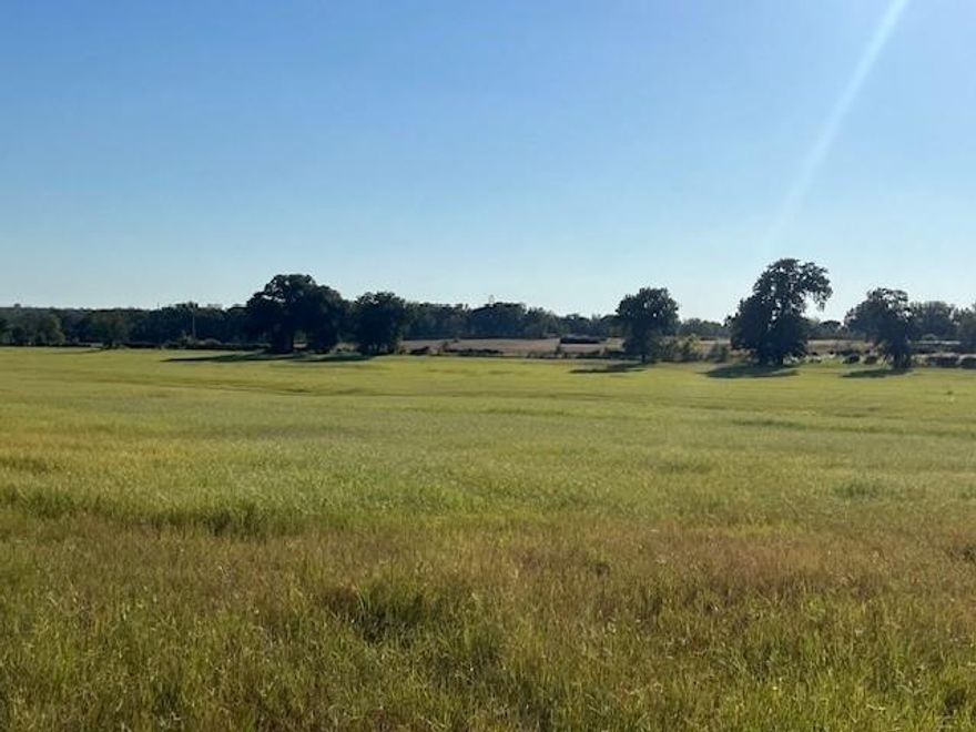This is 41.50 acres of land that is fully fenced. There are 20 acres of beautiful coastal hay, and the other 20 acres is good for grazing cattle and has a stock pond on it, that is spring fed and never has run dry. Land has a gas well and an oil well that are not currently working. Beautiful 41 acres to build your dream home! Could also be good for grazing livestock, or to lease out. Other 20 could have crops or coastal hay planted. Beautiful land.