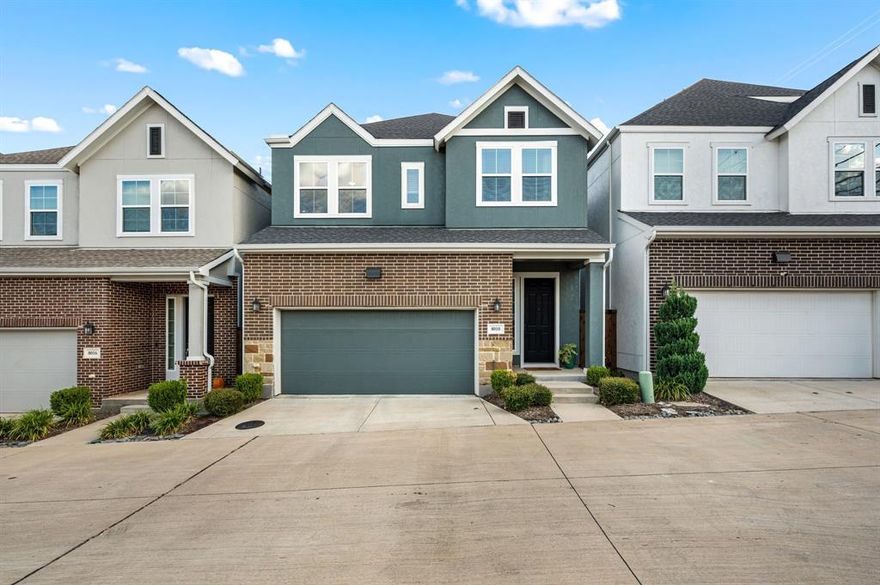 Discover this stunning contemporary modern home situated in one of Dallas’s most desirable gated communities. Just minutes from White Rock Lake and the Dallas Arboretum, this residence offers the perfect combination of style, comfort, and convenience. Step inside to find an open, light-filled floor plan designed for both everyday living and entertaining. The home is exceptionally well maintained, showcasing designer lighting and sophisticated details throughout. The spacious living area flows seamlessly into a modern kitchen and dining space, creating a warm and inviting atmosphere. The chef's kitchen hosts a gas cooktop, an abundance of cabinetry, a stainless-steel refrigerator, a trash-can drawer, and a mud area. You'll also appreciate the built-in desk with additional cabinets and drawers, perfect for a working zone, coffee bar, or wine bar. A half bathroom completes the main floor. The dining area can accommodate a large dining room table! Upstairs, enjoy a private balcony—ideal for morning coffee or evening relaxation. The spacious owner's retreat boasts a sitting area, a walk-in closet, and an ensuite bath complete with two sinks, a walk-in shower, and a large tub. The large laundry room is positioned upstairs making it convenient for household tasks. The secondary bedrooms, a full-size bathroom with two sinks, and a second living room complete the upstairs living room. Downstairs, a garden-lit patio provides a peaceful outdoor retreat perfect for entertaining guests or unwinding after a long day. Built by David Weekley Homes, this residence exemplifies quality craftsmanship and thoughtful design. With its open layout, elegant finishes, and prime location near Dallas’s best nature and cultural attractions, this home defines modern living at its finest. Some energy features include 12 inch+ attic insulation, enhanced air filtration, HVAC, insulation, and windows. City of Dallas, Park & Rec, own the neighboring lot.