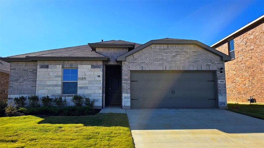 Fabulous new D.R. Horton home in the new community of The Canyons located in the heart of Johnson County, in Keene and Keene ISD! Newly designed Homes to suit the needs of the most discerning Buyers. Beautiful Single Story 3 Bedroom open Tupelo Floorplan-Elevation B, with a quick estimated Summer completion! Modern open concept with large Chef's Kitchen, Granite or quartz Countertops, Ceramic Tile Backsplash, Island, Stainless Steel Appliances, gas Range and walk in Pantry. Bright Dining area, spacious Living and luxurious main Bedroom with a 5 foot over sized shower and walk-in Closet. Extended tiled Entry, Hall and Wet areas plus Home is Connected Smart Home Technology. Quartz vanities in both full Baths. Covered back Patio, partial guttering, 6 foot privacy fenced Backyard, Landscaping Package, Full Sprinkler System and much more! Located just off Hwy 67, this community enjoys a prime position with convenient access to major attractions such as shopping centers, businesses, and healthcare facilities.