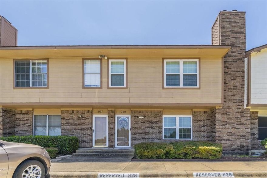 Welcome to 929 Vedral Street—a freshly painted and beautifully updated 3-bedroom, 2.5-bath condo in the desirable Cedars Condominium Complex in Cedar Hill. Perfectly situated near major highways, shopping, dining, and schools, this home blends modern upgrades with everyday convenience. Step inside to discover updated flooring, and a spacious living area with a cozy fireplace. The kitchen and bathrooms have been completely remodeled, featuring stylish cabinets, countertops, and finishes for a fresh, modern look. For added convenience, the washer, dryer, and refrigerator are all included, making your move even easier. Upstairs, you’ll find three comfortable bedrooms, including your primary suite with a walk-in closet and full bath. Outside, enjoy reserved parking and relax at the community pool on warm Texas days. This move-in ready condo offers the style, updates, and convenience you’ve been searching for. Call NOW for your personal tour! Only 1 dog allowed with owner approval. No cats please. 12 month lease term only.