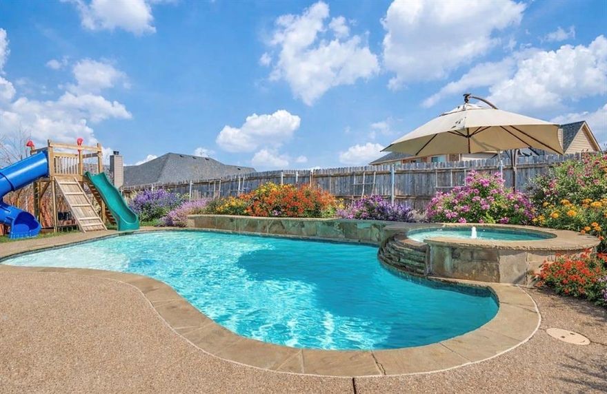 Welcome home to this beautiful 4 bedroom, 2.5 bath retreat offering 2,350 square feet of bright, open living space designed for both everyday comfort and unforgettable memories.

The heart of the home features an open living area with tons of natural light and gorgeous granite countertops perfect for hosting, family nights, and everything in between.

Upstairs, you’ll love the spacious bonus room ideal for a playroom, movie room, home office, or teen hangout.

But the real magic is out back.
Step into your own private oasis with a swimming pool, hot tub, and a backyard playground a rare combination that makes this home perfect for both relaxing and entertaining.

And it gets even better.
You are also part of a community that offers a neighborhood pool and playground, plus a peaceful pond just steps away perfect for evening walks and quiet moments.

This home truly has it all:
4 bedrooms, 2.5 bathrooms, Bonus room, Open, light-filled layout, Private pool & hot tub, Backyard playground, Community amenities, 2,350 sq ft of space to grow.

Come see why this isn’t just a house-- it’s the place your next chapter begins.