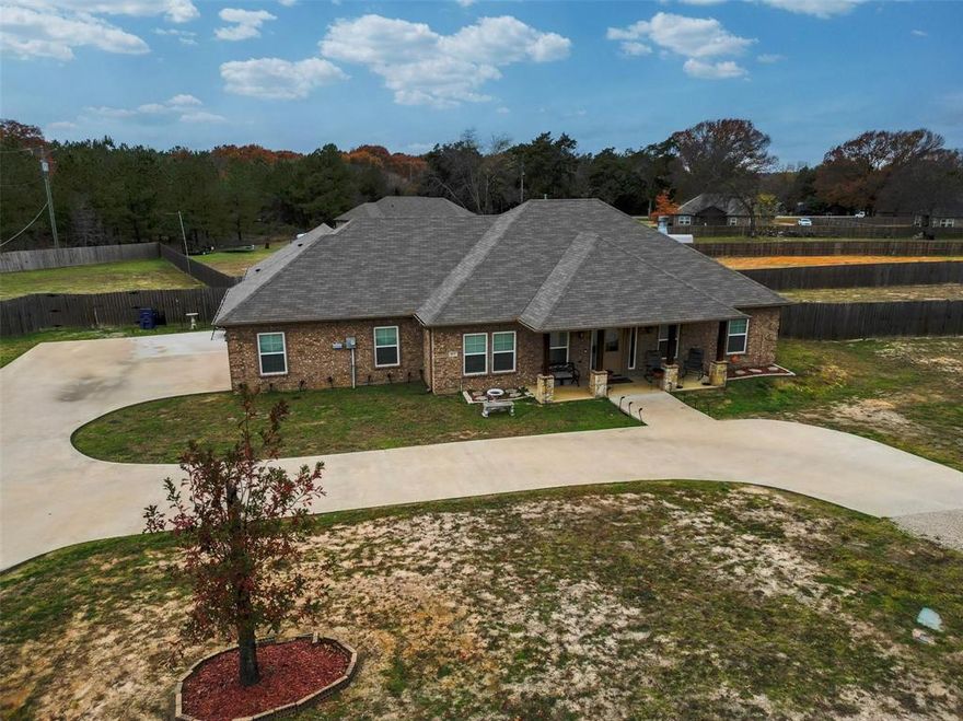 OWNER FINANCING AVAILABLE for this beautifully maintained 3-bedroom, 2-bath home on 1.2 acres of peaceful East Texas countryside. This property blends the best of rural charm with modern convenience and now, with flexible owner financing, it’s more accessible than ever!

Step into a bright, open-concept layout featuring a spacious kitchen with granite countertops, stainless steel appliances, and a large bar, perfect for cooking, gathering, and making memories. Dine casually in the breakfast nook or host more formal meals in the separate dining room.

Relax by the cozy fireplace in the family room or unwind on the covered patio overlooking the oversized backyard – ideal for outdoor entertaining or simply enjoying quiet country evenings.

With a split bedroom layout, updated finishes, and room to roam, this home offers both space and style – all just minutes from Tyler’s city conveniences.

Contact the listing agent today for full details and to schedule a private showing.