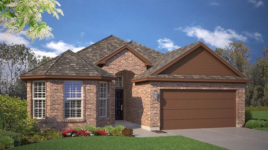 Available for a Quick Move-In! Beautiful new D.R. Horton home in the Vista Point community located in Grandview and Grandview ISD! Complete and Move-In Ready! The single-story Oxford floorplan Elevation F offers 4 bedrooms, 2 bathrooms, and a 2-car garage with an open-concept layout that connects the family room, dining area, and kitchen for a functional and inviting living space. The kitchen features quartz countertops, 36” painted cabinets with crown molding, stainless steel appliances, an electric range, stainless steel drop-in sink, a center island, and a walk-in pantry, providing both convenience and style for everyday cooking and entertaining. The private primary suite features an ensuite bath with dual quartz vanities, an oversized shower, and a walk-in closet located off the bathroom. Quartz vanity tops are also included in the secondary bathroom, while luxury vinyl plank flooring is installed throughout all main areas and wet zones for enhanced durability and design continuity. Built with energy-efficient construction and equipped with America’s Smart Home Technology, this home also includes exterior features such as a covered back patio, full sod, sprinkler system, privacy fencing, and landscaping. Vista Point is more than just a place to live; it's a place to connect with your neighbors and create lasting memories. Our community amenities will include a sparkling dog park, a scenic walking trail, and a park with a playground for the kids. Imagine relaxing with your furry friend at the dog park, unwinding on a leisurely walk along the trail, or watching your children's laughter fill the air at the playground.