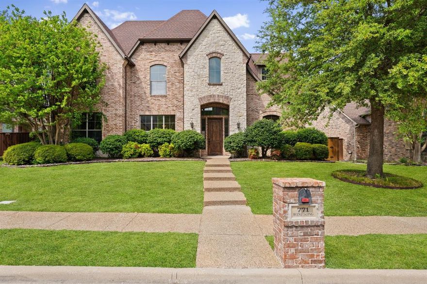 This beautifully designed home offers the perfect blend of luxury and functionality. Enjoy your own backyard retreat featuring a heated saltwater pool with spa and waterfall, a covered patio with gas fire pit, and an enclosed, electric-gated backyard—ideal for relaxing or hosting guests.

The home includes a 3-car garage with epoxy flooring and a spacious, flexible layout. Upstairs, you’ll find a media room complete with leather seating and updated video equipment, along with a secondary living area or game room, full bath, and two bedrooms.

The kitchen is built for both everyday living and entertaining, featuring double ovens, gas cooktop, large island, granite countertops, and a spacious pantry.

Downstairs living area includes a cozy fireplace and offers beautiful views of the patio and pool. The primary suite is conveniently located on the main floor, complete with a large walk-in closet, separate shower, and relaxing garden tub.

Located in a desirable subdivision near Rainbow Lake, residents enjoy access to walking trails, a fishing dock, and a playground. Plus, the home’s proximity to nearby hospital and medical facilities places it on a protected power grid—meaning no power outages.