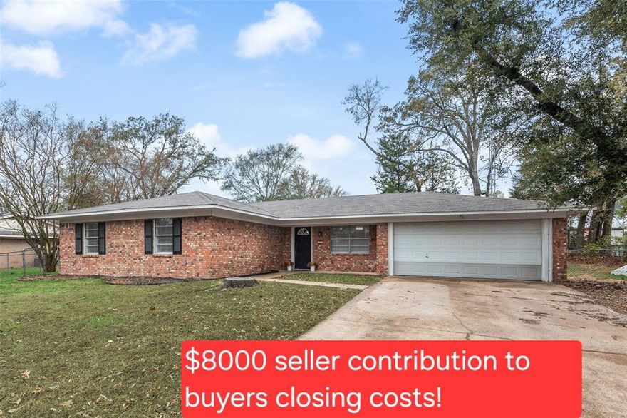 ***Motivated Seller***Price improvement and Seller is offering up to $8,000 towards buyers closing cost which can possibly be used to buy down interest rate, potentially saving hundreds per month*** Very charming 3 bedroom, 2 bath home located just minutes from the heart of Downtown Canton and First Monday Trade Days. About a 5 minute walk to Canton City Lake, tennis courts, basketball court and soccer fields. This home offers an excellent floor plan with efficient use of space including spacious bedrooms, large living area and a beautiful kitchen. Recent upgrades include a new dishwasher, recent water heater, electric panel and circuit breakers, remodeled guest bath and updates throughout the kitchen. Also includes an awesome internet tower with Point Broadband, formerly CIP.  Newly installed in-ground storm shelter! This is the perfect opportunity for investors or first time home buyers with room to grow with your family in this move in ready home! Come see it today!