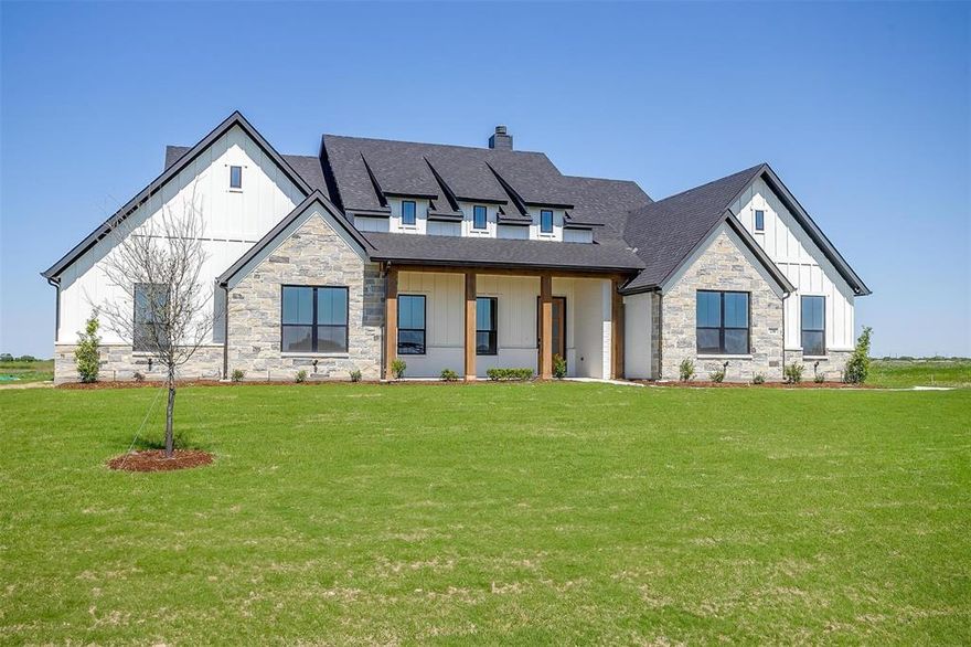 Welcome to this stunning new build Elmwood home featuring the sought-after Luke floor plan. This thoughtfully designed home boasts an impressive chef's kitchen with a propane cooktop, double oven, and a large pantry, all highlighted by gorgeous quartz countertops, upgraded cabinetry, and stylish tile backsplash. The spacious vaulted family room creates a bright and airy atmosphere, complete with a cozy wood-burning fireplace, making it the perfect spot for family gatherings or quiet evenings in. With high-end finishes throughout, including upgraded countertops and cabinetry, this home combines elegance with functionality. The luxurious master suite offers a private retreat, complete with his and hers walk-in closets for ample storage. Enjoy modern conveniences with a tankless water heater, ensuring endless hot water, as well as a video doorbell and pre-wired camera system for added security. Every detail has been carefully crafted with quality and style in mind, from the upgraded finishes to the thoughtfully designed spaces. This home offers the perfect blend of comfort, functionality, and luxury—don't miss the opportunity to make it yours!