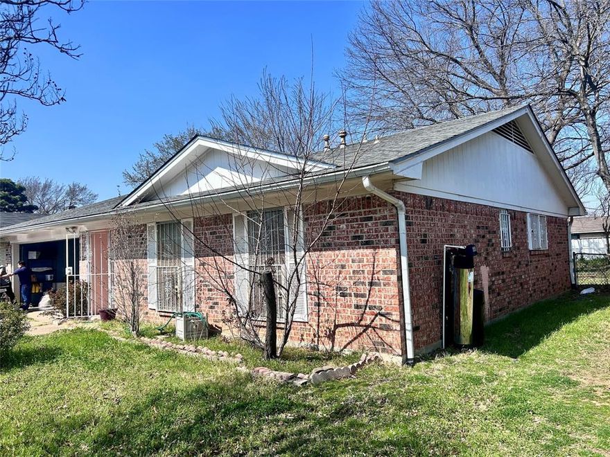 Nice 3-bedroom 2 bath home with front 2 car garage less than 200k centrally located near school shopping parks and highways.  Upgraded kitchen with double stainless steel sink granite countertop and stainless-steel extractor when cooking gas stove. Other improvements include remodel master bath. Good distribution waiting for your own personal touch. Cover back porch for cookouts and family gatherings. A must see!!!  All information and measurements are reliable but not guarantee.  Buyer and Buyer Agent must do their own due diligence.