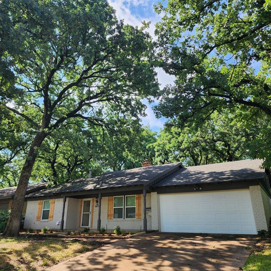 **Charming Ranch Style Home – 3 Bedroom, 2 Bath, 2 car garage**
Welcome to this beautifully remodeled ranch-style home that perfectly combines modern elegance with comfortable living. The owner is still putting on the finishing touches. This stunning property features:
3 Spacious Bedrooms:  Including a large master bedroom with a walk-in closet, providing ample storage.
2 Updated Bathrooms: Complete with new fixtures and finishes. Large utility room. 
Inviting Living Spaces: Two generous living areas, perfect for entertaining or relaxing with family, complete with a cozy gas fireplace.
Modern Kitchen:  Brand new countertops, appliances, and stylish finishes make this kitchen a chef's dream.
Fresh Design: Enjoy new flooring and fresh paint, both inside and out, giving the home a bright, contemporary feel. Seller will paint fireplace a diferent color for a buyer. All new windows and doors!
A large, treed backyard offers plenty of space for children to play, gardening, or outdoor gatherings.
Convenient Location:  Ideally situated close to shopping and schools, making every day errands a breeze.
Don’t miss your chance to own this stunning home that has been thoughtfully updated for today’s living!  A preapproval with all offers. Buyers and Buyers' Agent to verify all MLS information.