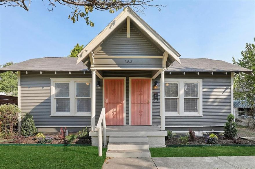 Home being sold for lot only. Nestled in a quiet neighborhood near Bishop Arts! This home offers laminate flooring throughout, creating a clean and easy-to-maintain living space. Enjoy a spacious backyard, perfect for weekend hangouts, pets, or simply relaxing under the Texas sky. With parks, schools, and all the conveniences of shopping, dining  and entertainment just minutes away, this location is ideal for those looking for comfort and convenience at a great price. Please allow 24 hour for showings. Tenant in lease through June 30th.