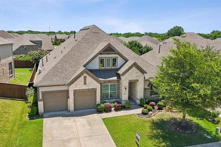 Very motivated is Seller OFFERING $18k in Seller Concessions! This Absolutely stunning home with an open floorplan, 4 bdrms, 3.5 baths, Formal DR with huge breakfast area, Flex Room with double doors could be game,media,craft or playroom, and 4th bdrm with full bath. This home has so much space for a family and all on One story! All living areas include 18x18 ceramic tile and carpeted bdrms. The beautiful kitchen boasts knotty alder cabinets, granite countertops, a massive center Island, butlers pantry area, gas cooktop and SS appliances. The seller upgraded the height of the ceiling an extra foot to give the living space a more appealing feel and look. Master bathroom with dual sinks and a window in the center adds so much light to the space along with a walk in shower and large master closet. This home has a wonderful 3 car Tandem garage with dual hot water heaters. The community offers a Community Pool with covered lounge area, Clubhouse and Fitness center. 2 pools, playgrounds, splash pad, park with trails, fishing lake, disc golf course and many events to take part of. Walking distance to one of the pools! All furniture in home is For sale. Built by Ashton Woods.