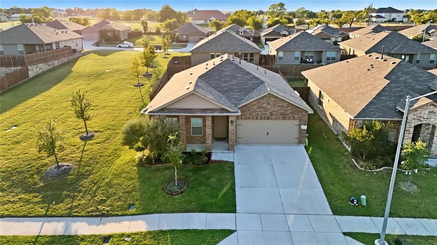 A beautifully maintained single-family home nestled in the desirable Bar C Ranch community of North Fort Worth. This inviting 4-bedroom, 2-bathroom residence combines modern design, comfortable living spaces, and a convenient location — perfect for growing families, first-time buyers, or anyone seeking a move-in-ready home. Step inside to an open-concept floor plan featuring a spacious living area that flows seamlessly into the dining and kitchen spaces. The kitchen offers contemporary cabinetry, stainless-steel appliances, and ample counter space — ideal for meal prep and entertaining. Large windows fill the home with natural light, enhancing its warm and welcoming atmosphere. The primary suite provides a private retreat complete with a walk-in closet and a spa-inspired ensuite bath with dual sinks and a step-in shower. Three additional bedrooms offer flexibility for family, guests, or a home office.

Outside, enjoy a fenced backyard — perfect for gatherings, play, or relaxation — along with a covered patio for outdoor dining. A two-car garage and well-kept landscaping add to the home’s curb appeal. Located within minutes of major highways (I-35W & US-287), top-rated schools, and popular shopping, dining, and entertainment at Alliance Town Center, this home offers the ideal blend of suburban comfort and urban convenience. Walking distance to Comanche Springs Elementary School, Community Swimming Pool.