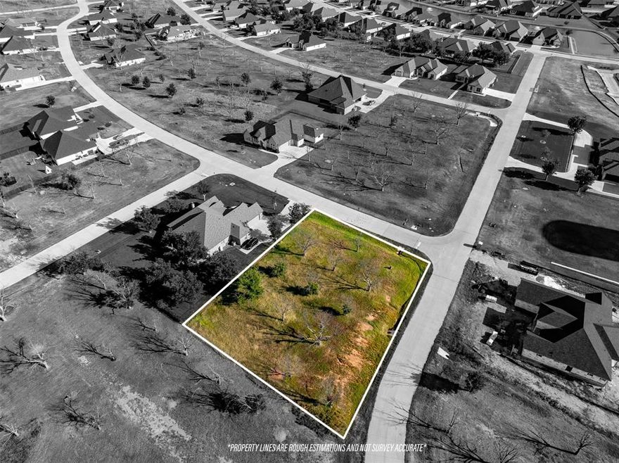 Spacious CORNER LOT located in Orchard 14 of PECAN PLANTATION GOLF COURSE COMMUNITY!! This desirable lot boasts over a half acre, centrally located near the Pecan Plantation Retail and Activity Center which provides convenience and accessibility. It's a perfect opportunity to build your dream home with dual street frontage enhancing the curb appeal. The Lot is ready to build with concrete streets, AMUD water and sewer available, underground electric and fiber optic internet. Bring your dream home to life in a community you’ll love calling home. The buyers at closing pay the PPOA Membership transfer and initiation fee of $5,545.65 with monthly dues of $200.41. All information is deemed reliable but not guaranteed. Buyer or Buyers agent to verify lot dimensions, schools, and listing information. PROFESSIONAL PICTURES COMIING!