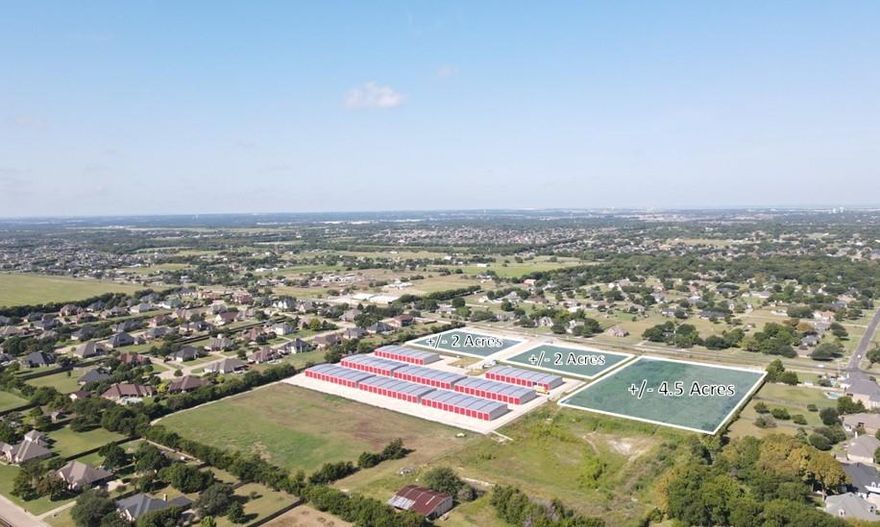 2.02–8 acres available along FM 664 (Ovilla Rd) in Waxahachie. These shovel-ready pad sites are fully platted, rough graded, and have water and detention installed to the property. Located in the ETJ with no use restrictions, the tracts provide excellent flexibility for retail, service, flex, or general commercial development.

Positioned along a rapidly developing corridor surrounded by new residential communities, schools, and retail, the site offers strong frontage and visibility with easy access to I-35E, Highway 287, and Highway 77. Flexible lot sizes allow developers or owner-users to tailor the site to their needs and capitalize on Waxahachie’s expanding market.