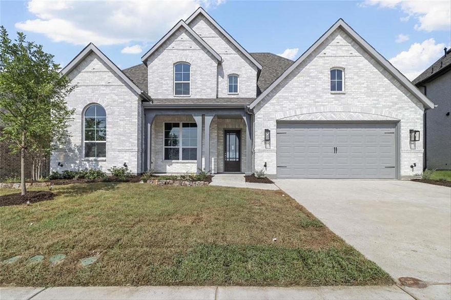 MLS# 20676221 - Built by Highland Homes - Ready Now! ~ Beautiful Sheffield plan.   Amazing 2 story home offering 5 bedrooms, 4.5 baths, game room, media room, study and chefs kitchen.  Level 4 wood throughout downstairs, including study and entertainment room.  Built in double ovens, microwave, pot and pan drawers in kitchen.  This home sits on an oversized tree lot.  Must see.